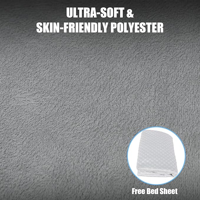 Memory Foam Mattress for Tesla Model Y - 2.4 High-Density Soft Car Camping Bed Foldable with Washable Sheet &amp Storage Bag 74 x 41 Sleeping Mat for Tesla Model Y Accessories Fits Frunk &amp
