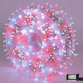 YEGUO 165ft 500 LED Red and White Christmas Lights Outdoor Waterproof Clear Wire String Lights Indoor Plug in 8 Modes Clear Wire Twinkle Tree Light for Xmas Party Garden
