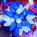 Brightown C9 LED Christmas Lights Outdoor 66 ft 100 LED Strawberry String Lights Waterproof Commercial Grade Extendable for Outside Roofline Patio Home Xmas Decoration Blue and White