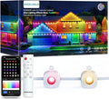 ANGELHALO Permanent Outdoor Lights 150ft Smart RGB Outdoor Lights with 108 LED Lights Cool/Warm Eaves Lights IP65 Waterproof for Outdoor Decor Garden Decor Compatible with Alexa Google Assistant