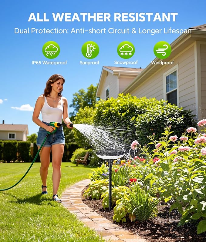 LETMY Solar Pathway Lights Outdoor 8 Pack Durable Metal Solar Path Lights Auto On/Off Garden Lights Solar Powered IP65 Waterproof Solar Lights Outdoor for Landscape Path Garden Patio Driveway