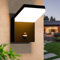 Outdoor Motion Sensor Wall Light Fixture Black LED Porch Light Exterior Wall Mount Sconce IP54 Waterproof for House Garage Front Door Patio3000K 18W 1800Lumen