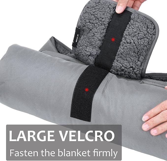 Tirrinia Large Waterproof Outdoor Blanket Soft Warm Windproof Stadium Blanket with Sherpa Fleece and Foldable for Outdoor Sport Baseball Football Beach Concerts Car