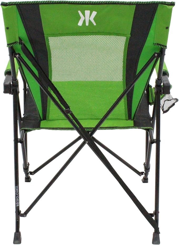 Kijaro Enjoy Versatile Folding Sports Outdoor Chair &amp Lawn Chair Dual Lock Feature Ireland Green (Hard Arm)