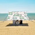Cute Frog Love Camping Sun Shelter Beach Tent Portable Beach Sun Shade Outdoor Canopy for Camping Trips Fishing Picnic