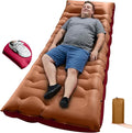 Camping Sleeping Pad5.9 Inch Thick Camping Mat with Built in Pillow and Foot PumpSelf Inflating Sleeping Pad for Camping Backpacking（Green