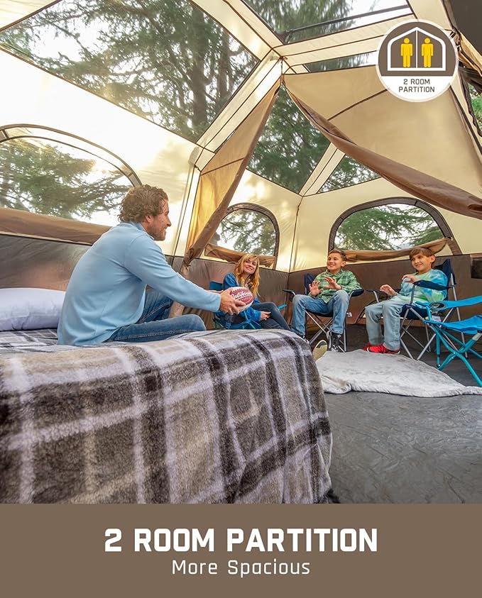 FanttikOutdoor Zeta C8 Pro Max Instant Cabin Tent &amp FanttikOutdoor Zeta C2 Camping Tent