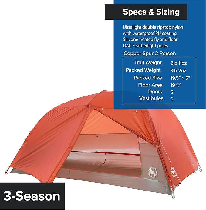 Big Agnes Copper Spur HV UL - Ultralight Backpacking Tent