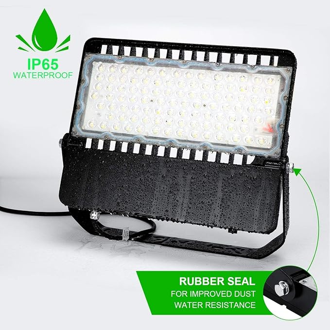 ledmo LED Flood Light Outdoor 240 Watt Floodlights with Dusk to Dawn Photocell High Output 36000 Lumen Commercial Grade Lighting Fixture for Large StadiumsYard 5000K Daylight IP65 Waterproof