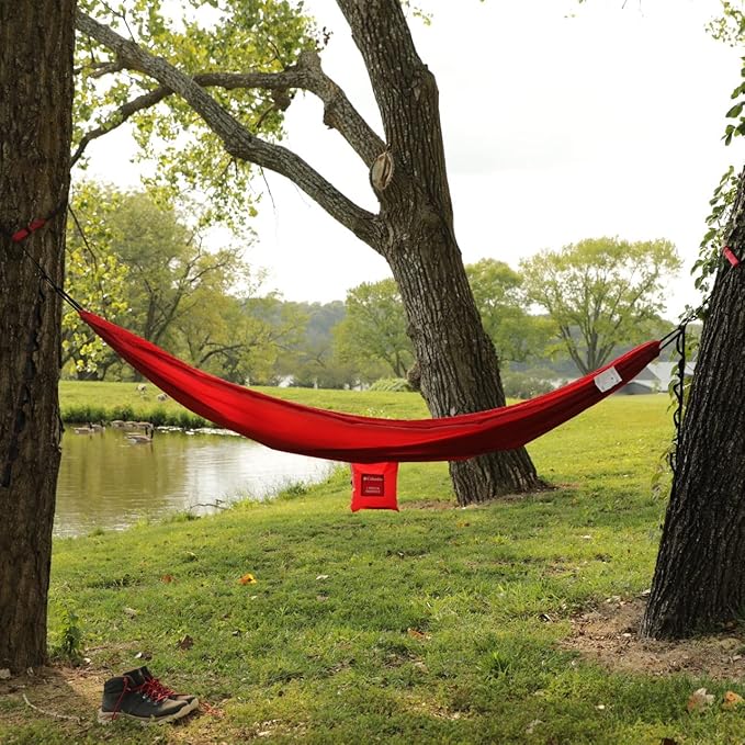 Columbia Hammock | 1 Person Outdoor Camping Hammocks for Men Women and Kids. Essential Backpacking Gear Perfect for Hiking or Just Hanging Out