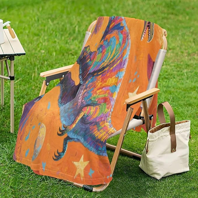 Throw Blanket For Sofa Cartoon Colorful Dinosaur ROCKETS Blankets For Adults 50x70