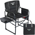 SUNNYFEEL Camping Directors Chair Heavy DutyOversized Portable Folding Chair with Side Table Pocket for Beach FishingTripPicnicLawnConcert Outdoor Foldable Camp Chairs