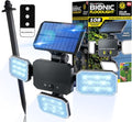 Bell+Howell Bionic Flood Light ASON TV Solar Lights Outdoor Waterproof- 50% Brighter 108 COB-LED's w/Motion Sensor 180° Swivel Adjustable Panels for Garden Lawn and Patio As Seen On TV