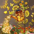 Solar Watering Can with Lights Birthday Gifts for Mom Women Mother's Day Outdoor Garden Decor Sunflower Solar Garden Lights for Outdoor Pathway Yard Lawn Patio Waterproof Gardening Decorations