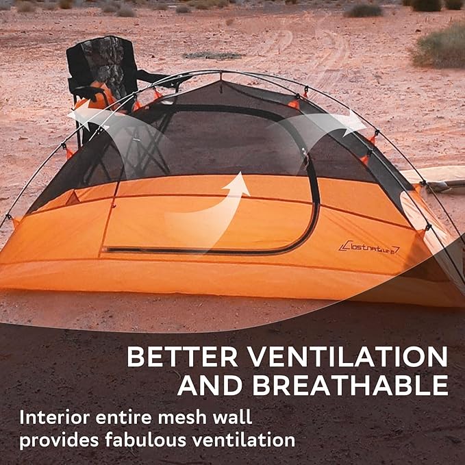 Clostnature Lightweight Tent for Backpacking - 1/2/3/4 Person Ultralight Backpacking Tent Waterproof Easy Setup Camping Tent Hiking Tent for Outdoor Hiking and Mountaineering