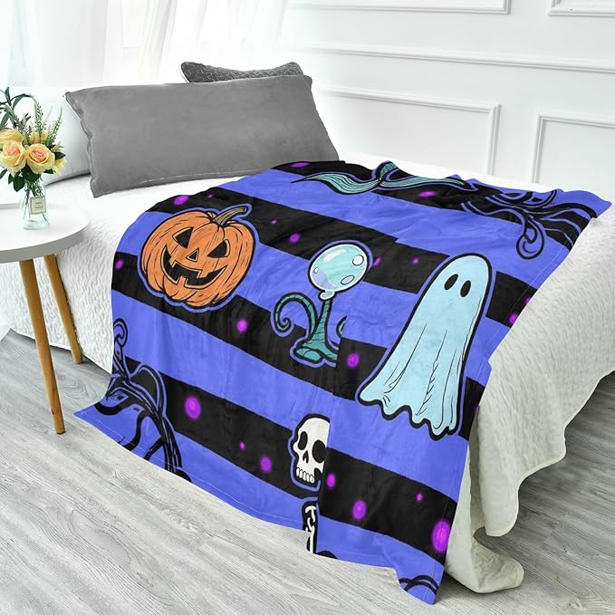 Halloween Mermaid Gothic Soft Cozy Throws for Living Room Couch Throw Blanket Soft for Couch Sofa BedParty 50 x 70
