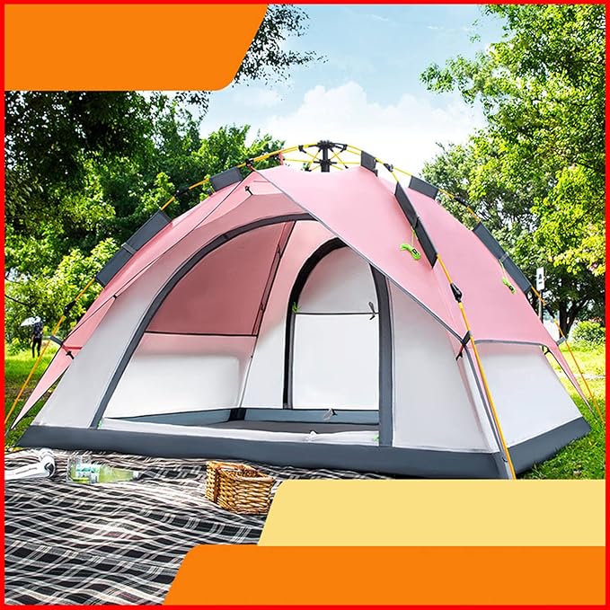 Lightweight Double Layer Camping Tent Ventilated Design with Storage Bag for Backpacking Hiking 2 Person Portable Tent