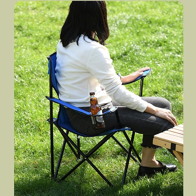 Foldable Camping Chair Folding Camp Chairs for Adults Large Portable Lawn Chair