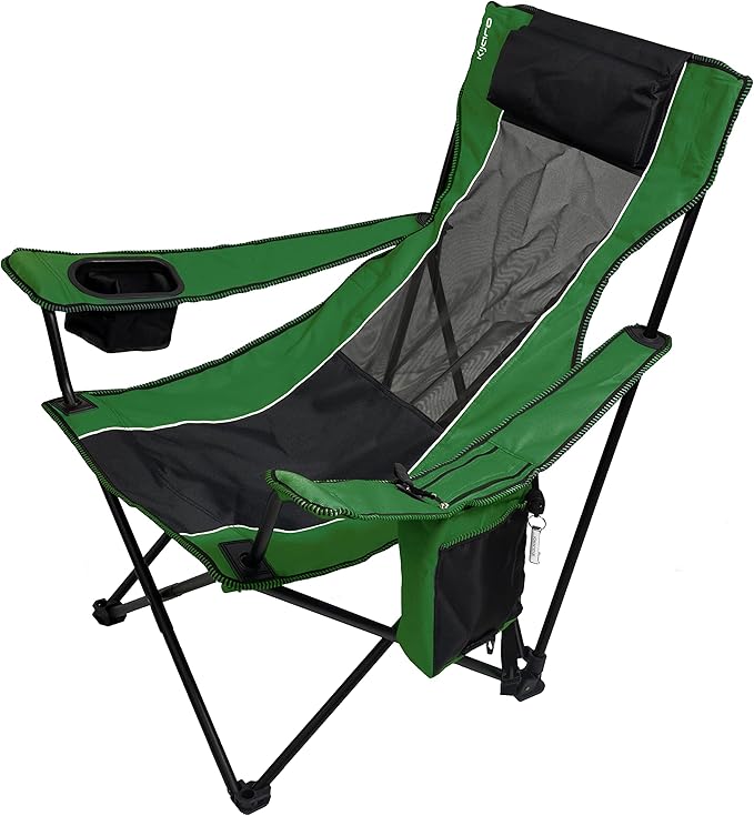 Kijaro Elite Folding Portable Sling Camping Chair - Outdoor Chair - Perfect for Chilling at Outdoor Activities Sports Games &amp Family Events