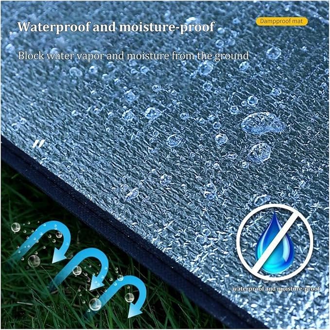 Aluminium Sleeping Mat Tent Mat Foam Aluminum Foil Blanket Insulating Thermal Camping Mat Waterproof Sleeping Tent Pad Outdoor