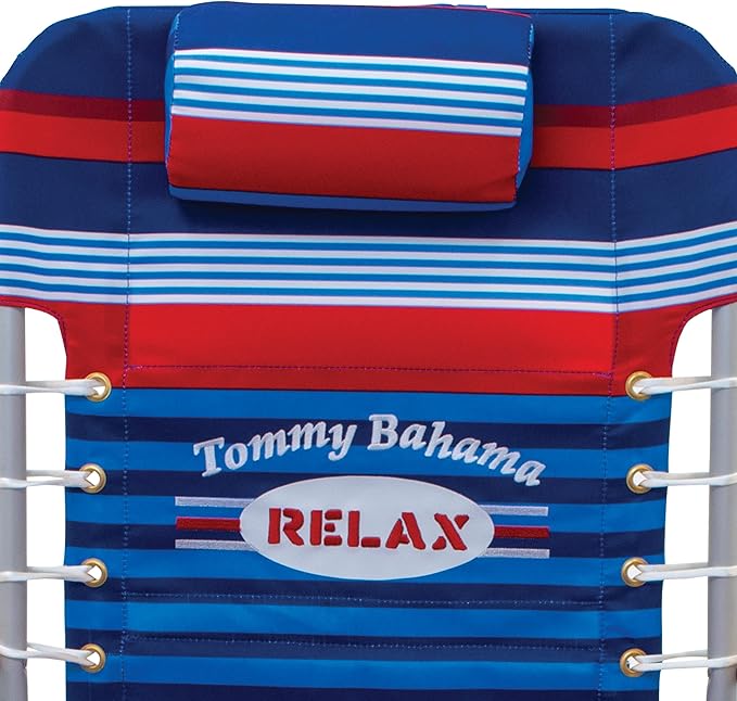 Tommy Bahama Hi-Boy 17 Seat Height 4-Position Lace-Up Suspension Folding Beach Backpack Chair