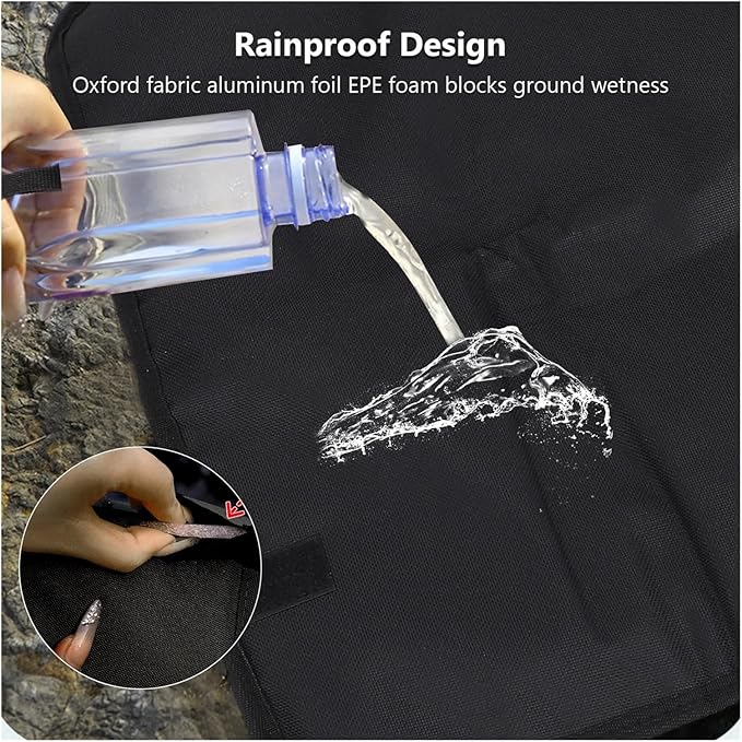 Aluminium Sleeping Mat Sitting Pad Outdoor Camping Folding Portable Aluminum Film Cushion Park Beach Rainproof Sit Pads for Backpacking