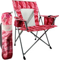 Portable Beach Chair for Adults - Kijaro Journey Print Beach Folding Chair Steel Frame Foldable Beach Chair High Beach Chair with Cooler Pocket Outdoor Folding Chair