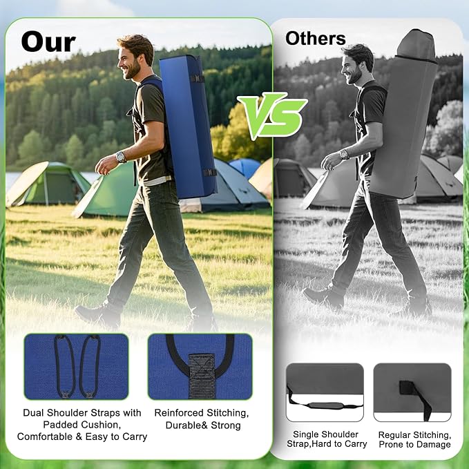 Portable Camping Chair with Canopy - Folding Chair with Canopy Durable 600D Oxford Canopy Chair for Camping Beach Picnics Fishing &amp Sports