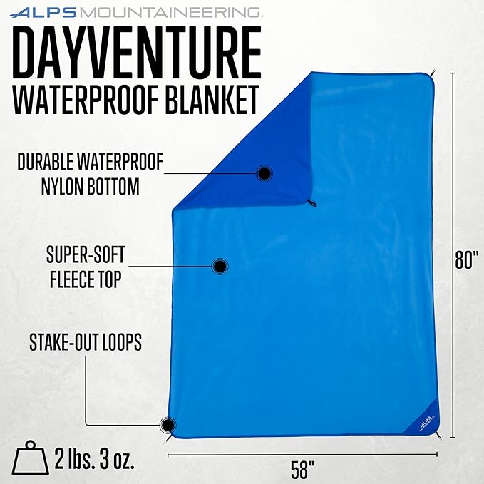 ALPS Mountaineering Dayventure Waterproof Blanket - Bright Blue