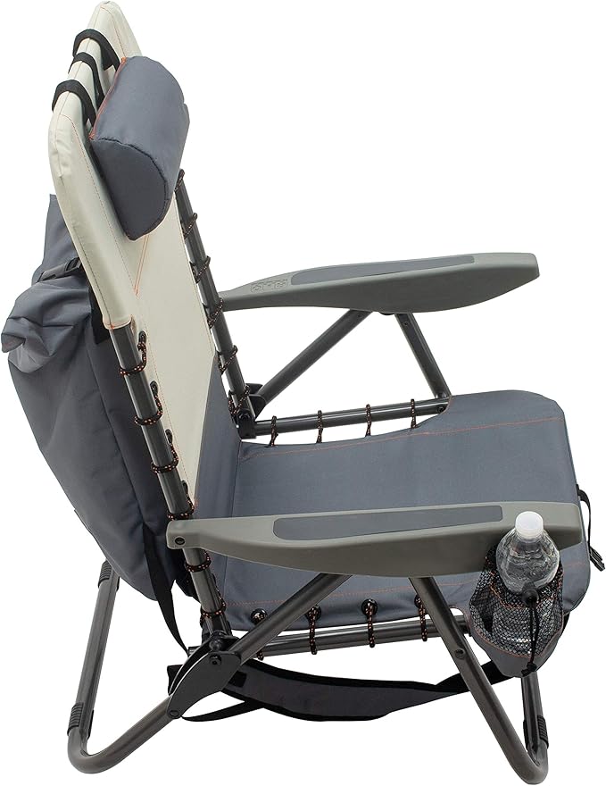 Rio Gear 4-Position Lace-up Suspension Backpack Camping Chair with Removable Backpack Bag