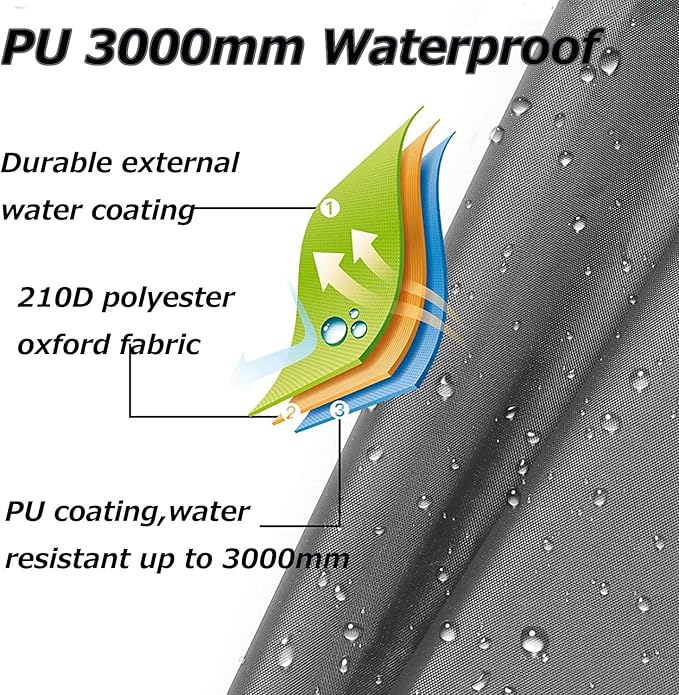 Farfly Tent Footprint Waterproof PU 3000 Easy Set up Heavy Duty Ultralight Tent Footprint for CampingHiking Backpacking Hammock Beach Grey