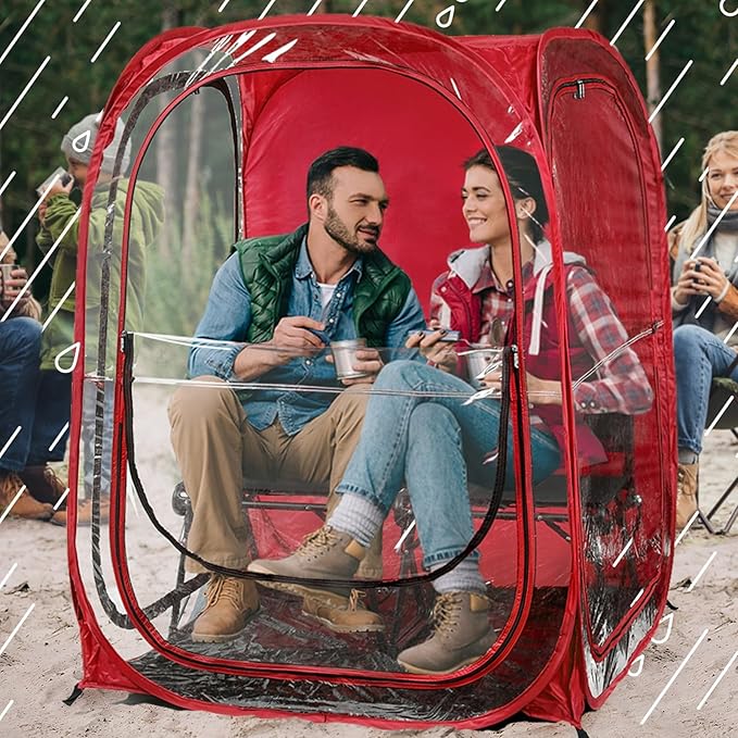 WeatherPod® The Original Shark Tank MyPod™ 1-2 Person Pop-Up Pod - Stay Warm Dry and Out of The Sun - Weather Pod for Sports Rain or Wind