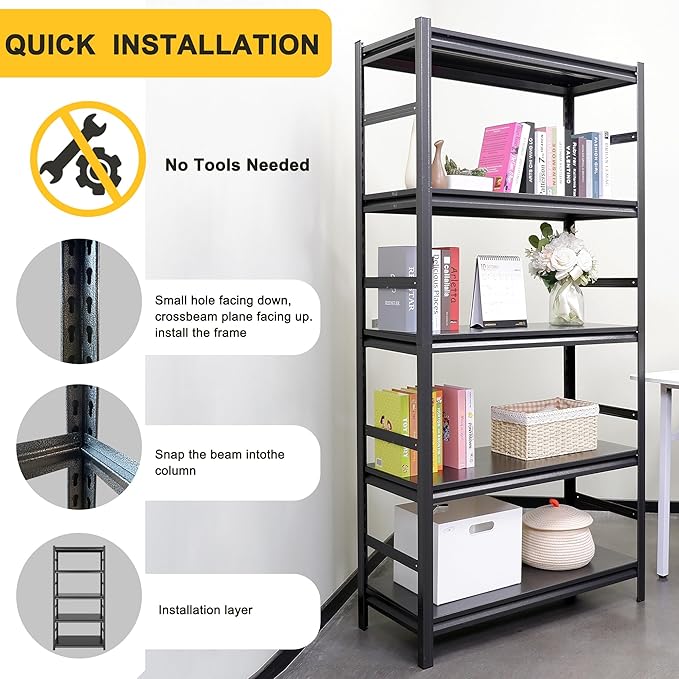 1980 * 1200 * 457mm Double-Sided Fence Style Storage Rack Kitchen Warehouse Bookshelf Garage Storage Rack