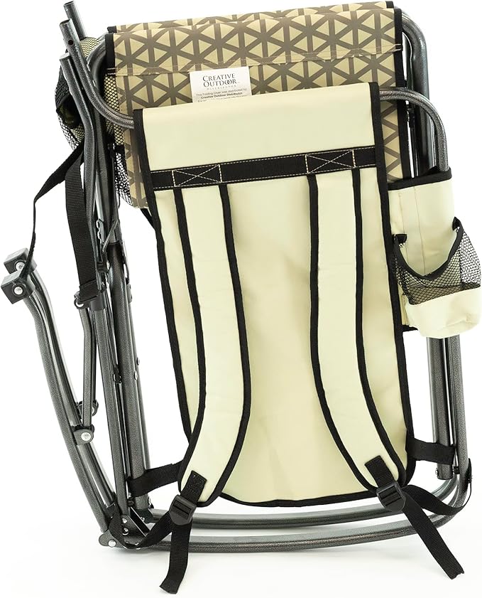 Creative Outdoor Collapsible Folding Rocking Director Chair | Camping Picnic Beach &amp Patio