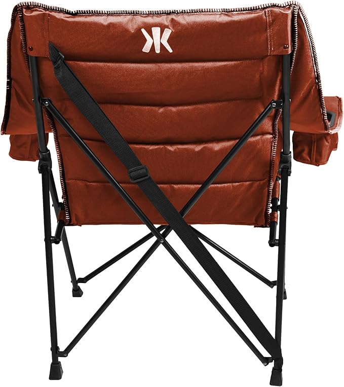 Kijaro Quilted Club Chair - Victoria Desert Orange