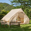 EROMMY 4/6/8/12 Person Inflatable Tent with Skylight 4 Season Blow Up Tents with Hand Pump for Outdoor Camping &amp Hiking Easy Set-up Windproof Sunproof Waterproof
