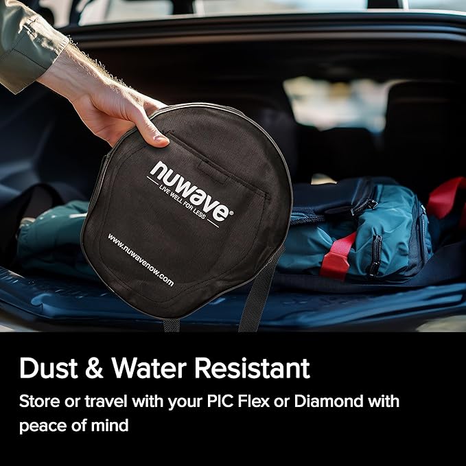 Nuwave PIC Flex &amp Diamond Carry Case Sold by Original Manufacturer Durable Water-Resistant Only Compatible with PIC Flex Models 30501 30502 30532 30537 &amp 30527 or PIC Diamond Model 305