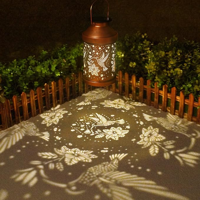 Mothers Day Gifts for Mom Grandma - Birthday Gifts for Women Hummingbird Solar Lights Outdoor - Mothers Day Gifts Solar Lanterns Outdoor Waterproof Garden Decor for Outside