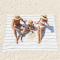 Turkish Beach Towel Pool Throw Blanket Sandproof Fast Dry Thin Extra Large Outdoor Law Park Mat Car Travel Essentials Europe Mexico Road Trip Summer Vacation Stuff Outside Accessories Camping Gear