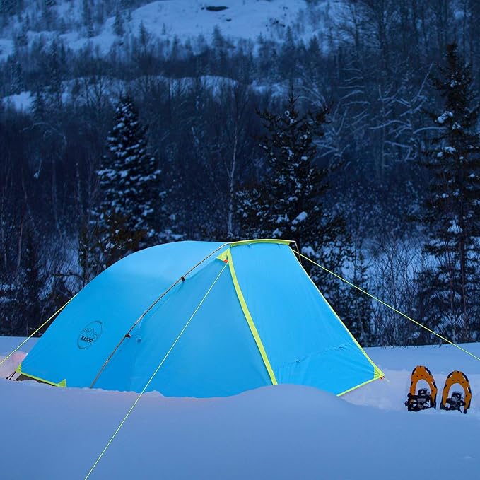 KAZOO 2／4 Person Camping Tent Outdoor Waterproof Family Large Tents 2/4 People Easy Setup Tent with Porch Double Layer | Outdoor Waterproof Family Large Tents Easy Setup