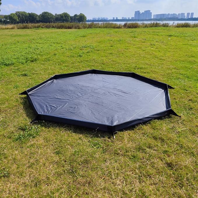 Octagon Tent Footprints for 2-3Person Tipi Hot Tent Height 13cm Ground Sheet Mat Waterproof Lightweight Camping Tarp