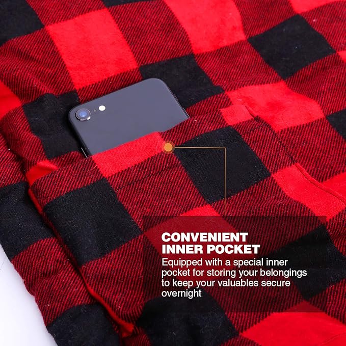 REDCAMP Cotton Flannel Sleeping Bag for Camping Backpacking Adults Cold Weather Envelope Sleeping Bags with 2/3/4/6lbs Filling