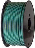 Holiday Lighting Outlet Green SPT-2 Commercial-Grade Bulk Blank Wire | 18 AWG 10 Amps | 250-Foot Spool Green Zip Wire