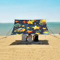 Rugby Pattern (59) Camping Sun Shelter Beach Tent Portable Beach Sun Shade Outdoor Canopy for Camping Trips Fishing Picnic