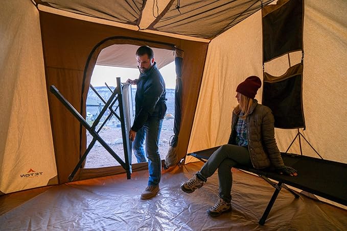 Teton Sports Canvas Tents Tent for Family Camping in All Seasons The Right Shelter for Your Base Camp Waterproof