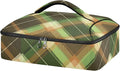 Casserole Carrier Green and Brown Tartan Insulated Casserole Carrier for Hot or Cold Food Thermal Lunch Tote for Parties Picnic Travel Carry Bag