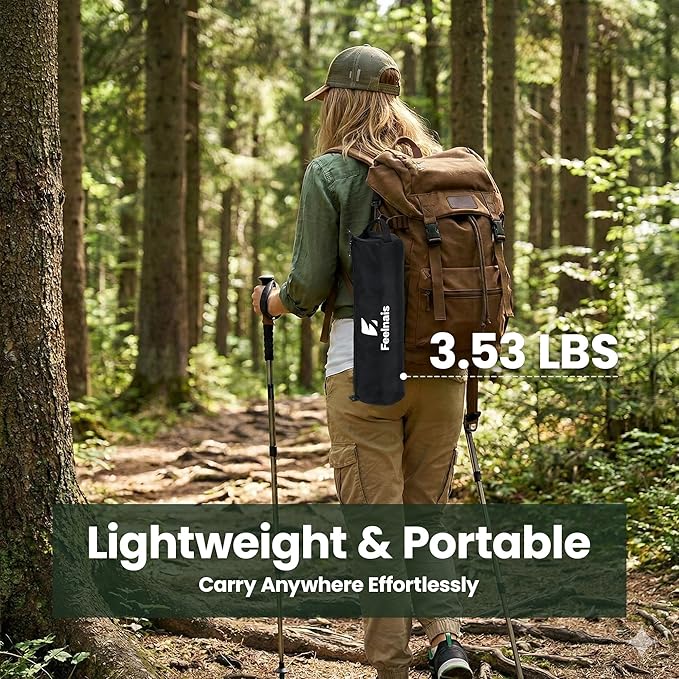Folding Camping Chairs Lightweight &amp Portable No Assembly 360° Swivel Camping Chair for Adults Compact Outdoor Chairs for Beach Lawn Travel Backpacking Hiking Fishing