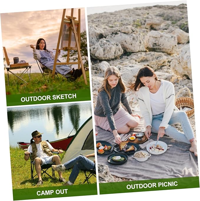 Beach Essentials Lightweight Outside Chairs Practical Portable Camping Chair Compact Folding Stool