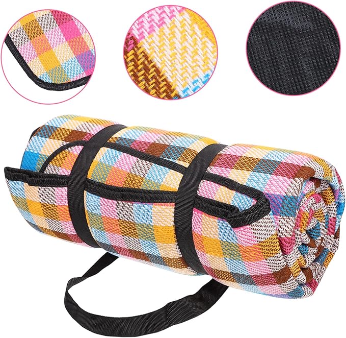Thick Waterproof Camping Mat Large Picnic Rug Design for Outdoor Activities for Family Picnics Camping and Beach Use