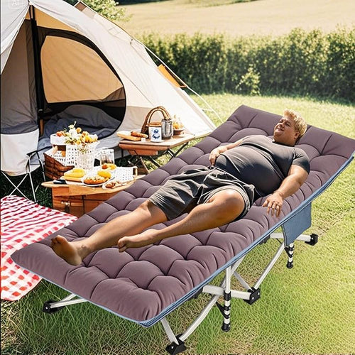 2 Pack Extra Large Cot 32 Wide Camping Cot with Mattress Comfortable Sleeping cots for Adults with Carry Bag XXL Cots for Camping Bed Folding Cot Heavy Duty for Home Outdoor Indoor